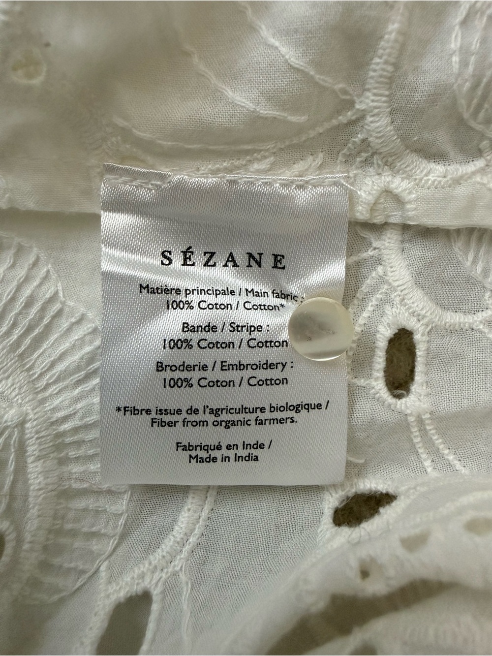 SEZANE Yaelle Blouse Size 42 Size 10 NWT - Picture 12 of 14